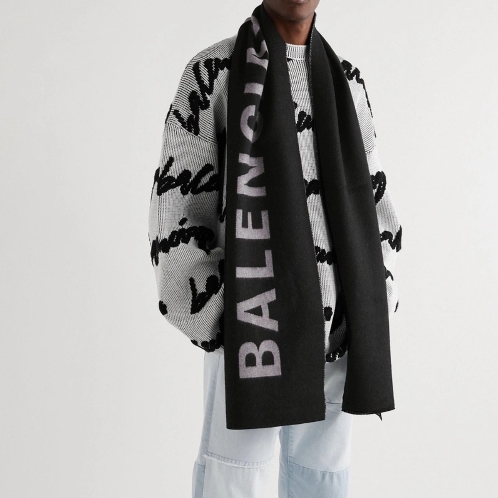 Balenciaga Black Scarf